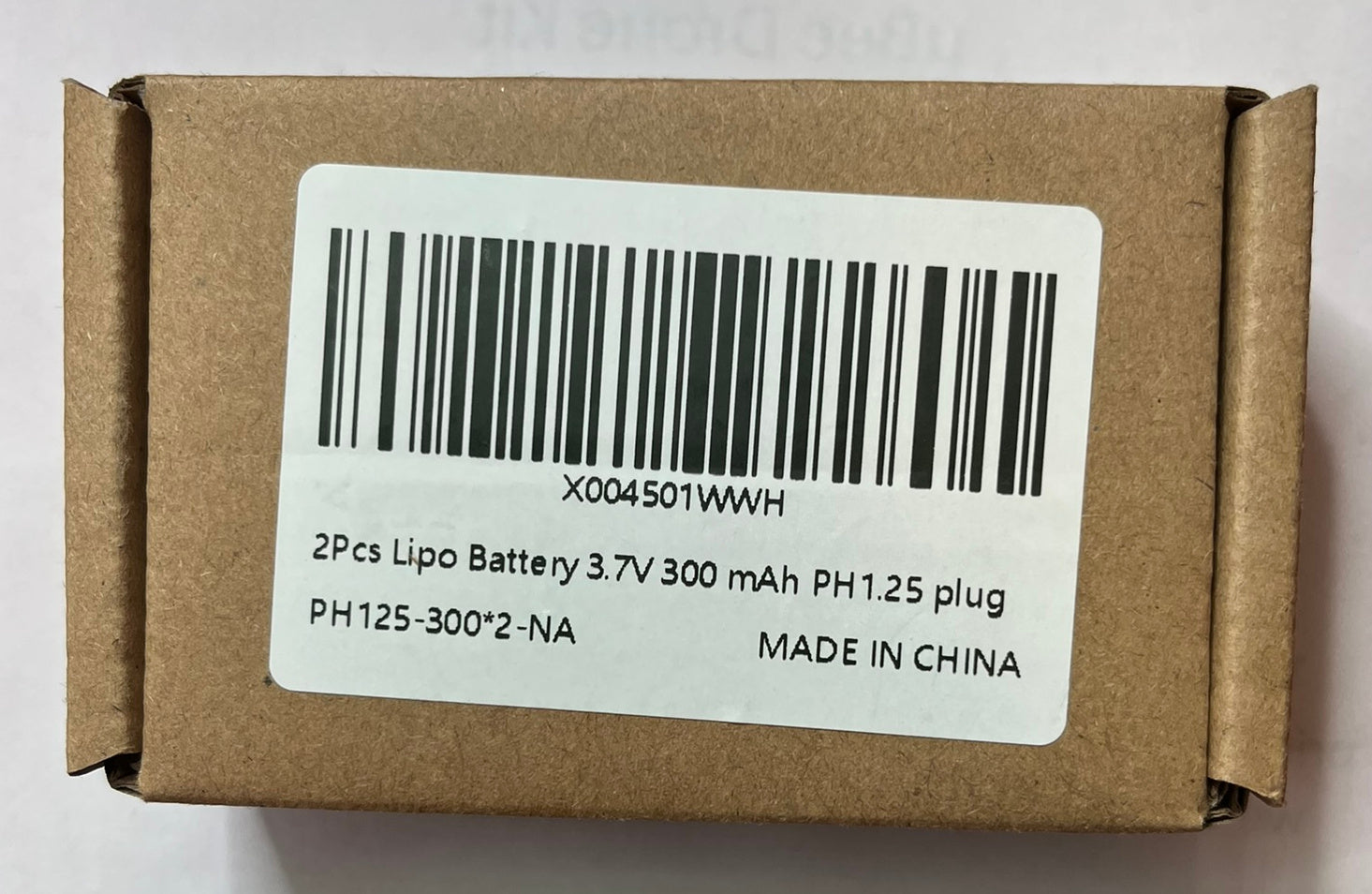 2 x 3.7V 300mAh LiPo Battery Pack + USB Charger